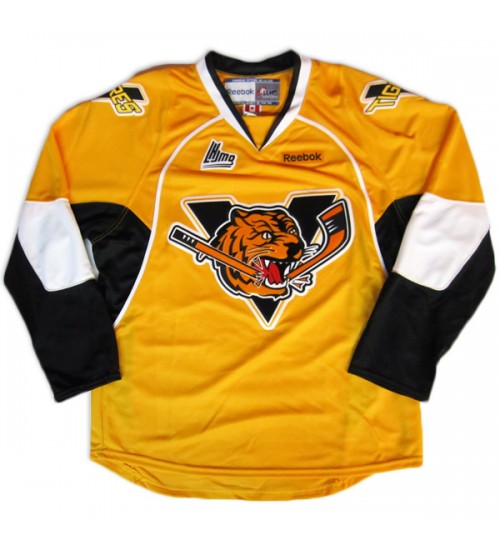 Custom QMJHL Victoriaville Tigres 2009-Pres Hockey Jersey Road Yellow